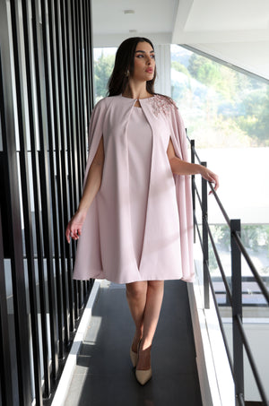 BLOSSOM CAPE DRESS