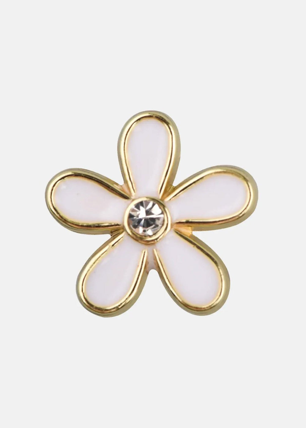 WHITE FLOWER WATCH CHARM