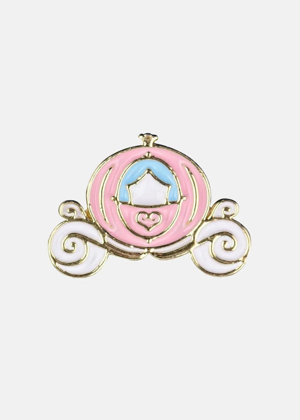 PINK CINDERELLA CARRIAGE WATCH CHARM