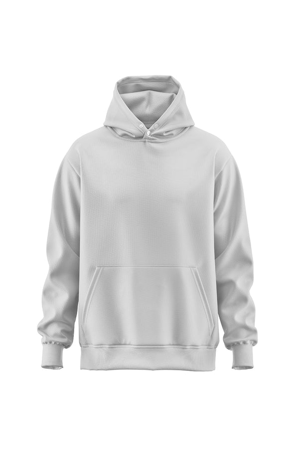 DESERT DRIVE TEDDY HOODIE - LIGHT GREY