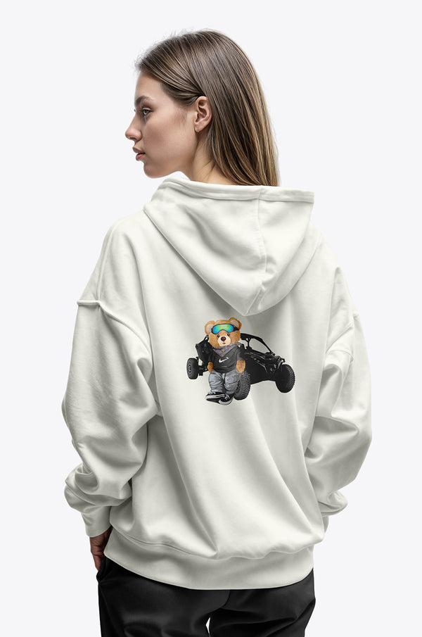 DESERT DRIVE TEDDY HOODIE - OFFWHITE