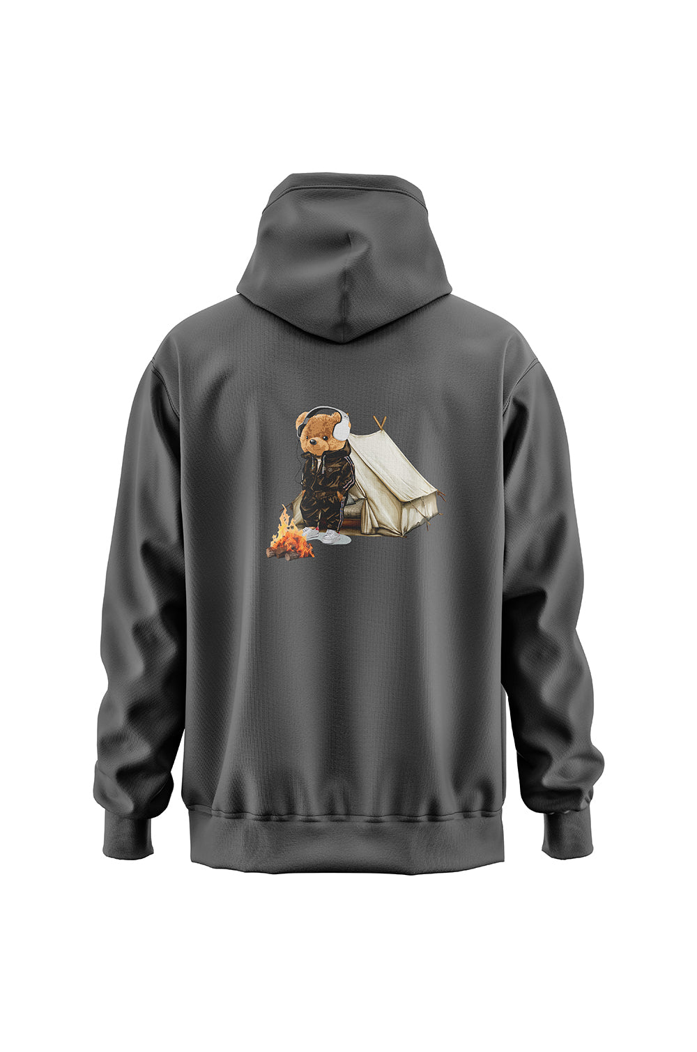 CAMPFIRE TEDDY HOODIE - GREY