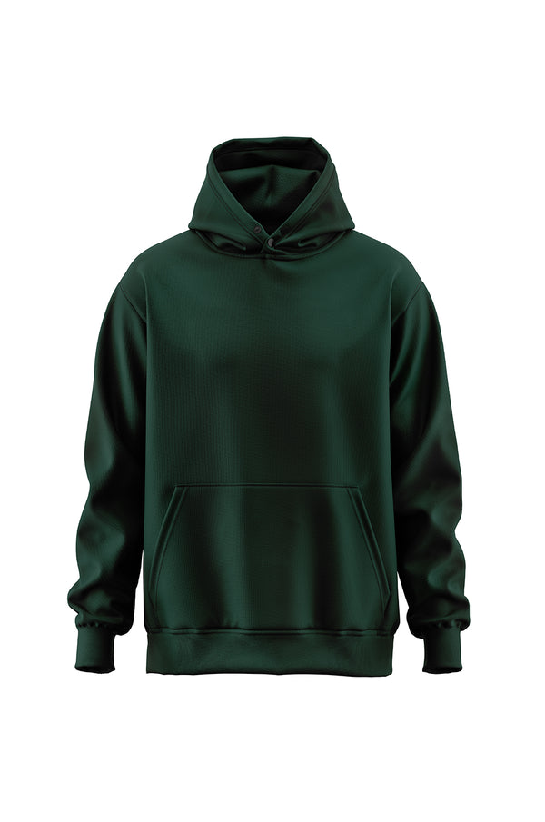 OFF-ROAD TEDDY HOODIE - DARK GREEN